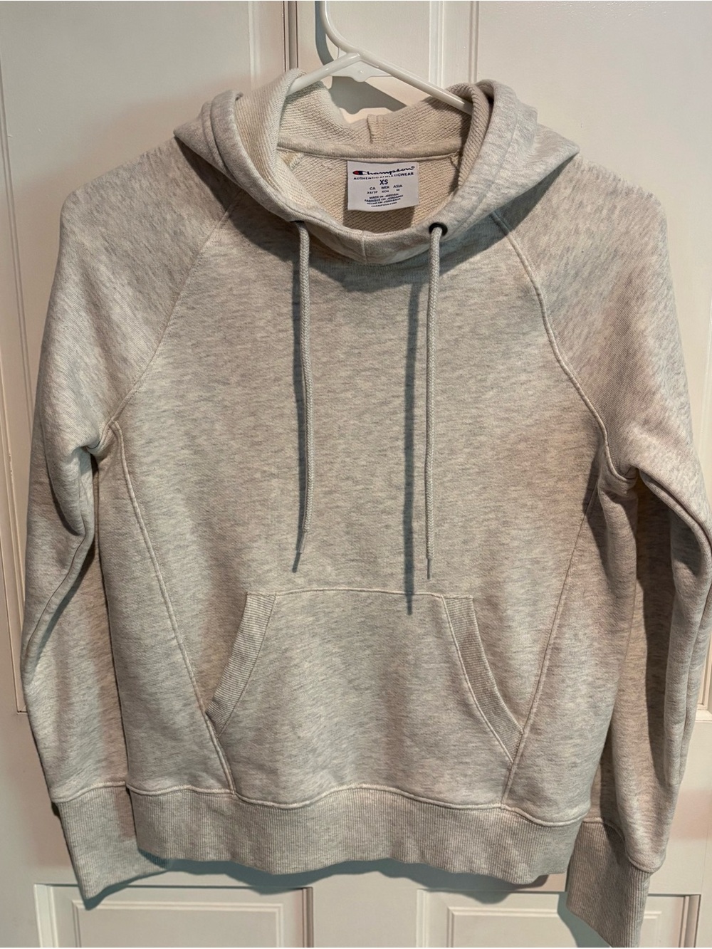 Champion Authentic Athleticwear Hoodie Oatmeal Heather Size XS